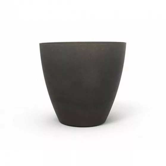 Beton L m�anyag kerek kerti vir�gcser�p 40 cm s�t�t sz�rke